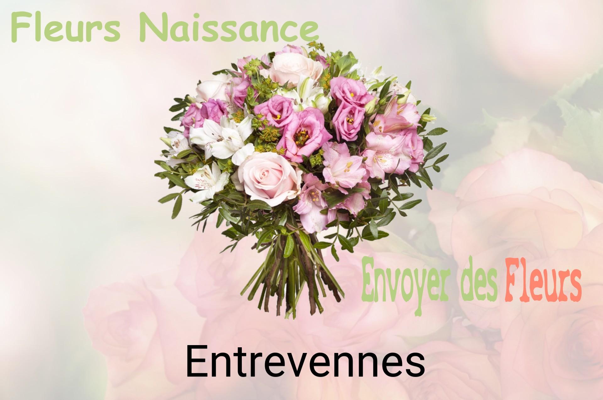 Bouquet de fleurs de naissance livré à Entrevennes